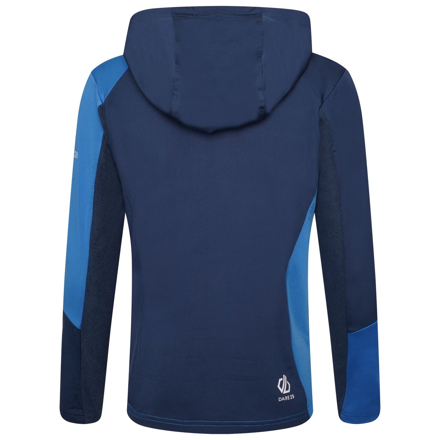 Moonlight Denim-Vallarta Blue - Back - Dare 2B Childrens-Kids Hero Core Stretch Recycled Hoodie