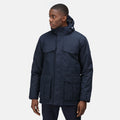 Navy - Side - Regatta Mens Palben Waterproof Parka