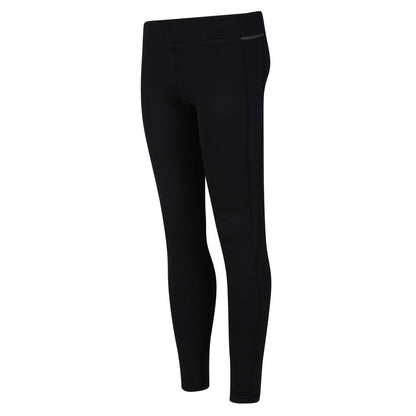 Black - Close up - Regatta Childrens-Kids Barlia Winter Leggings
