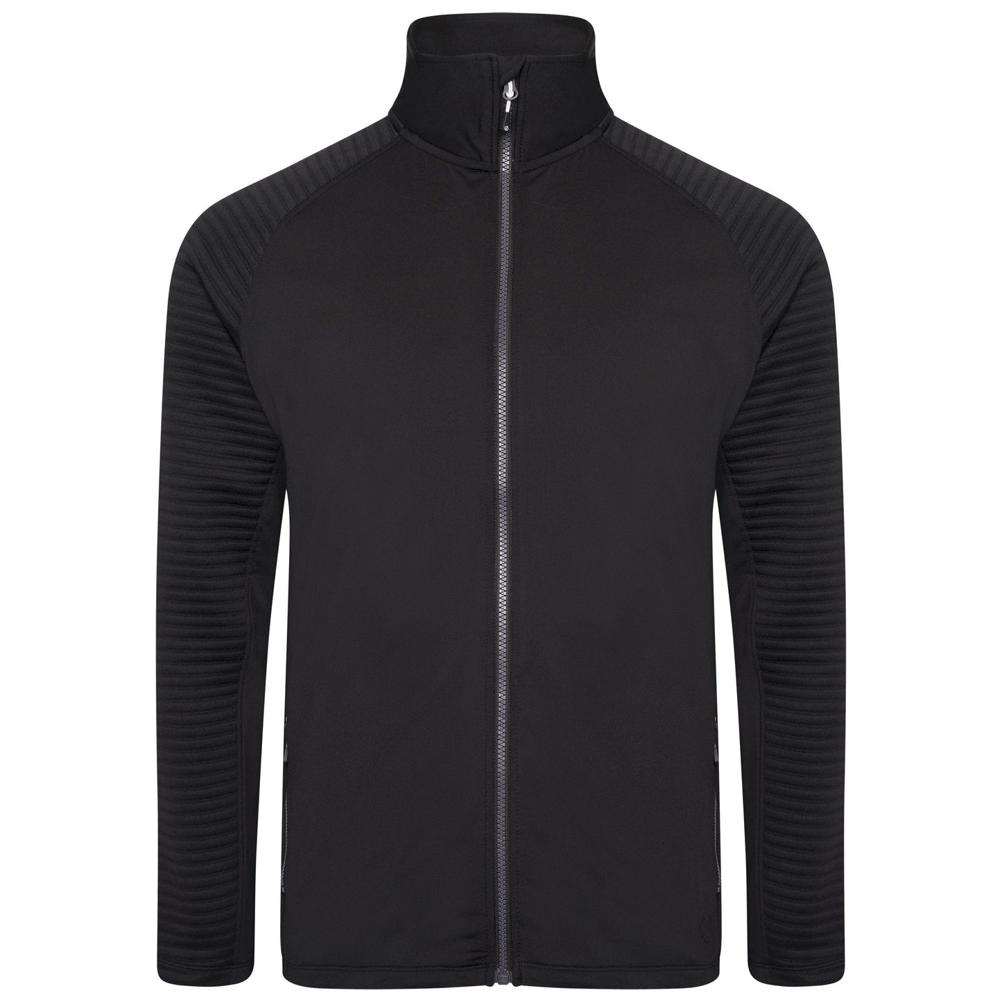Black-Black - Front - Dare 2B Mens Core Stretch Full Zip Thermal Top