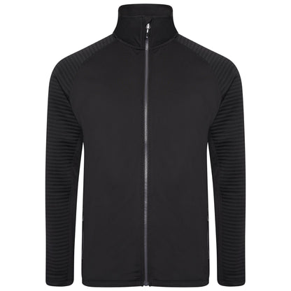 Black-Black - Front - Dare 2B Mens Core Stretch Full Zip Thermal Top