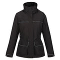 Black High Shine - Front - Regatta Womens-Ladies Linnette Waterproof Padded Jacket