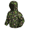 Dark Khaki - Close up - Regatta Childrens-Kids Muddy Puddle Padded Jacket
