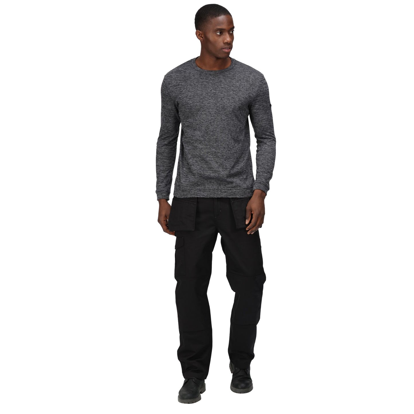 Black - Back - Regatta Professional Mens Cargo Trousers