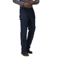 Navy - Side - Regatta Mens Pro Cargo Trousers