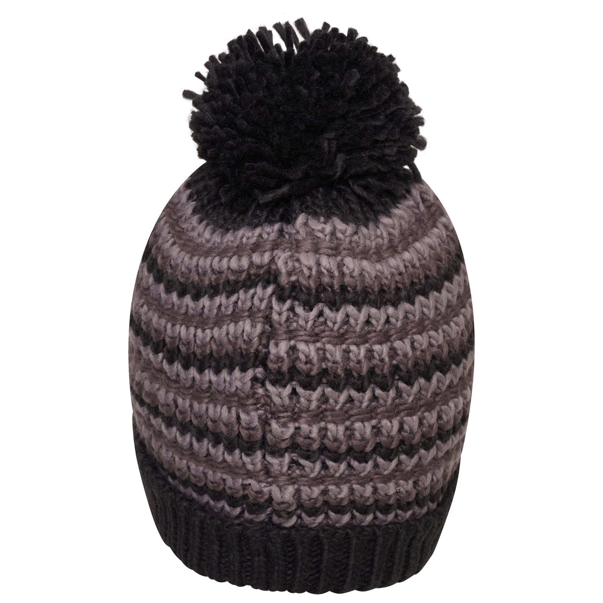 Black-Ebony Grey - Side - Regatta Unisex Adult Headstart Beanie