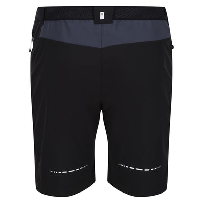 Black-India Grey - Back - Regatta Mens Mountain II Shorts