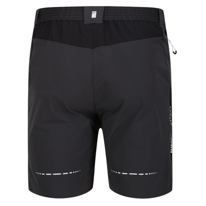 Ash-Black - Back - Regatta Mens Mountain II Shorts