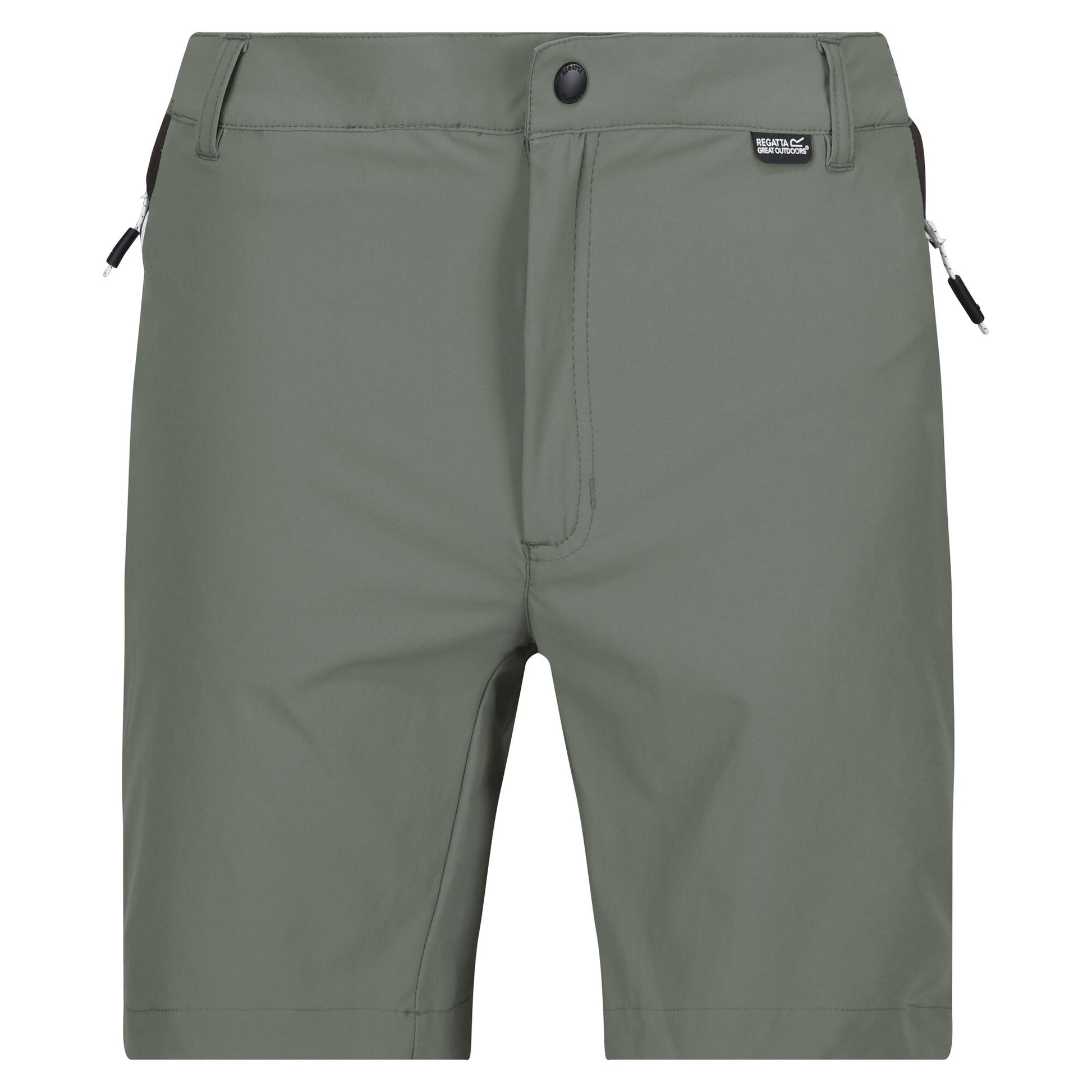 Agave Green-Ash - Front - Regatta Mens Mountain II Shorts