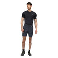India Grey-Black - Pack Shot - Regatta Mens Mountain II Shorts