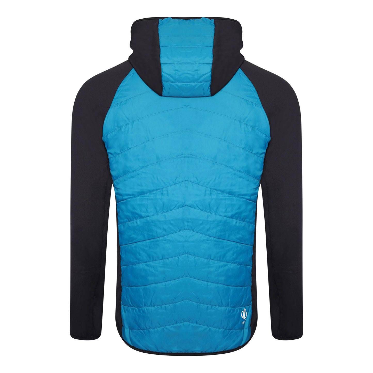 Black-Fjord Blue - Back - Dare 2B Mens Mountaineer Wool Hybrid Jacket