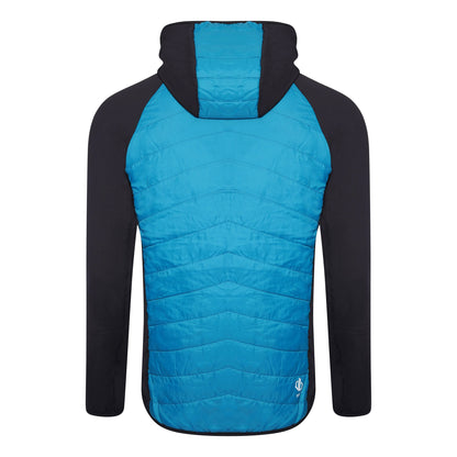 Black-Fjord Blue - Back - Dare 2B Mens Mountaineer Wool Hybrid Jacket