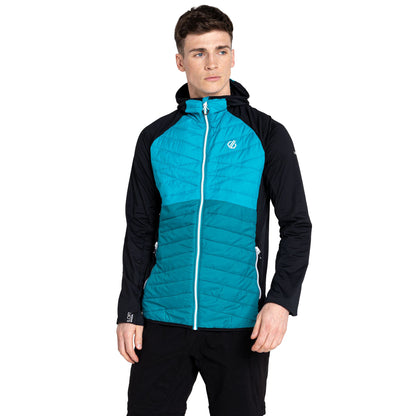 Black-Fjord Blue - Side - Dare 2B Mens Mountaineer Wool Hybrid Jacket