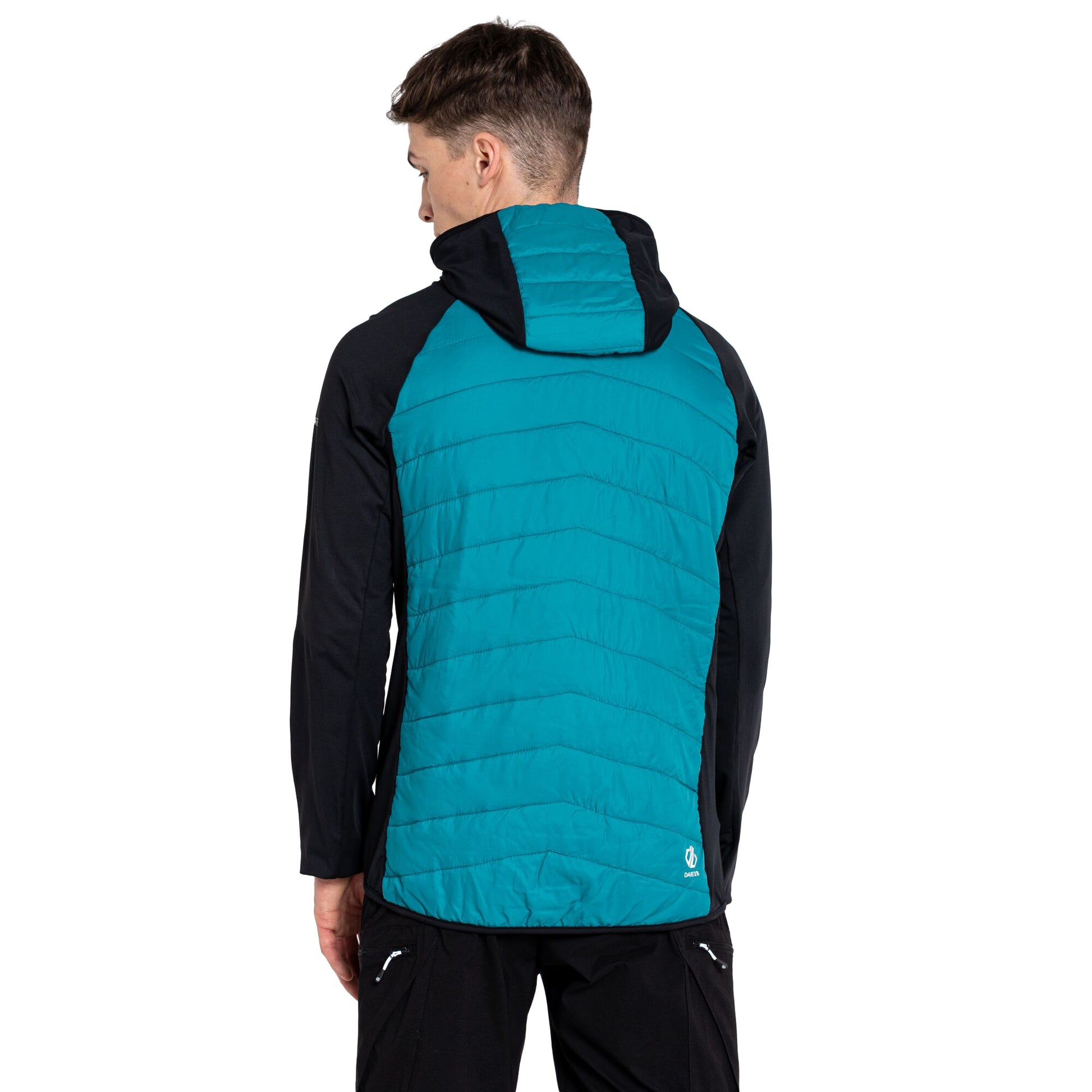 Black-Fjord Blue - Lifestyle - Dare 2B Mens Mountaineer Wool Hybrid Jacket