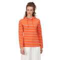 Crayon-White - Side - Regatta Womens-Ladies Maelys Stripe Hoodie