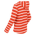 Crayon-White - Close up - Regatta Womens-Ladies Maelys Stripe Hoodie