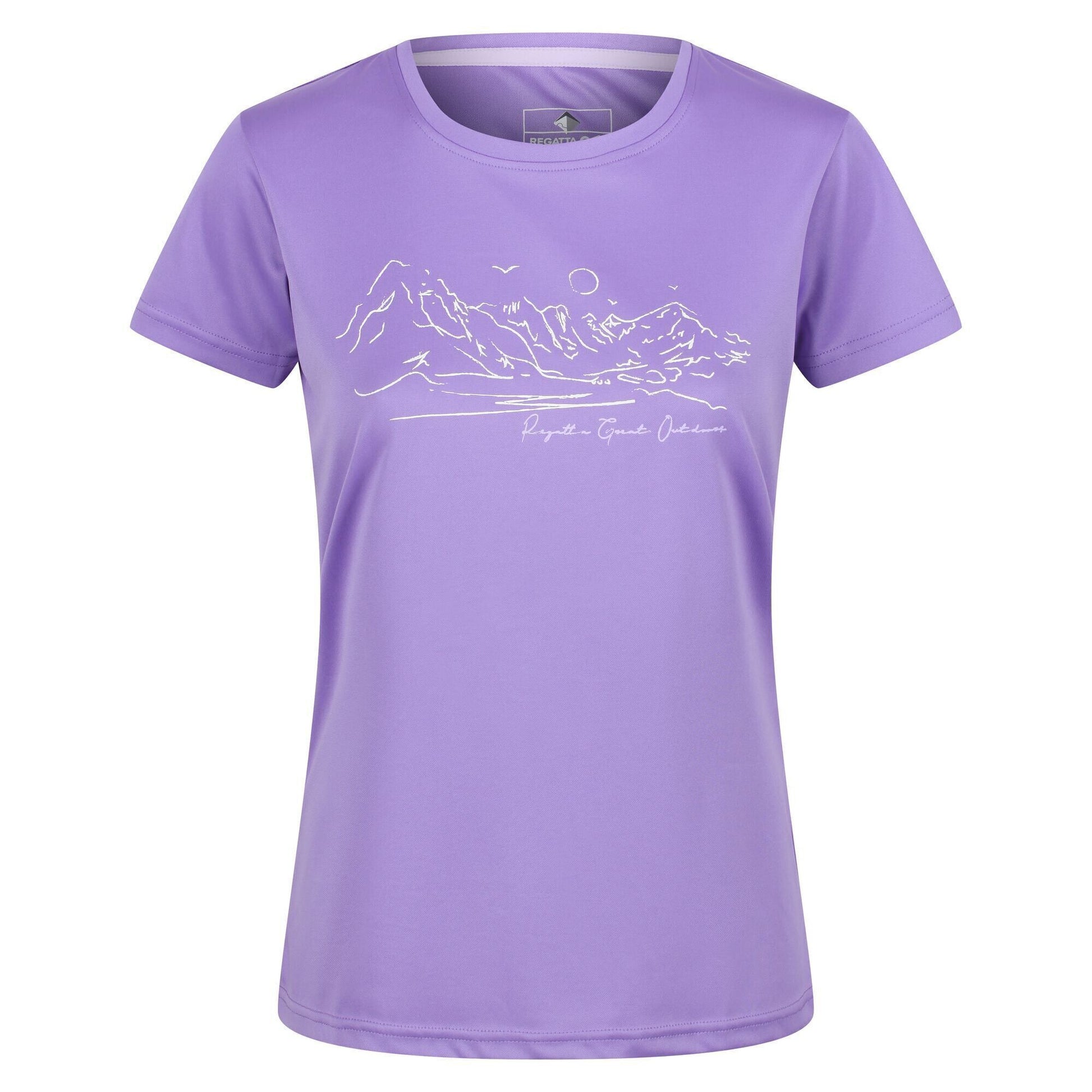 Light Amethyst - Front - Regatta Womens-Ladies Fingal VI Mountain T-Shirt