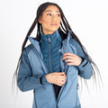 Bluestone-Orion Grey - Pack Shot - Dare 2B Womens-Ladies Veritas Era Recycled Waterproof Jacket