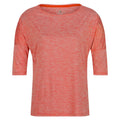 Neon Peach - Front - Regatta Womens-Ladies Pulser II 3-4 Sleeve T-Shirt