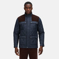 Navy - Side - Regatta Mens Padbury Quilted Jacket