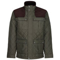 Dark Khaki - Front - Regatta Mens Padbury Quilted Jacket