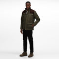 Dark Khaki - Back - Regatta Mens Padbury Quilted Jacket