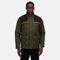 Dark Khaki - Side - Regatta Professional Mens Quilted Jacket