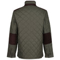 Dark Khaki - Close up - Regatta Professional Mens Quilted Jacket
