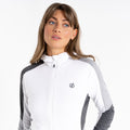 White-Charcoal Grey Marl - Lifestyle - Dare 2B Womens-Ladies Convey Core Stretch Recycled Jacket