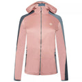 Powder Pink-Bluestone - Front - Dare 2B Womens-Ladies Convey Core Stretch Recycled Jacket
