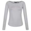 Mineral Grey - Front - Regatta Womens-Ladies Lakeisha Long-Sleeved T-Shirt