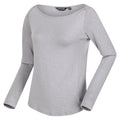 Mineral Grey - Side - Regatta Womens-Ladies Lakeisha Long-Sleeved T-Shirt