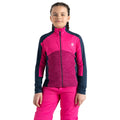 Pure Pink-Moonlight Denim - Lifestyle - Dare 2B Childrens-Kids Exception Recycled Fleece Top