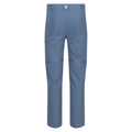 Coronet Blue - Back - Regatta Childrens-Kids Highton Stretch Zip-Off Walking Trousers
