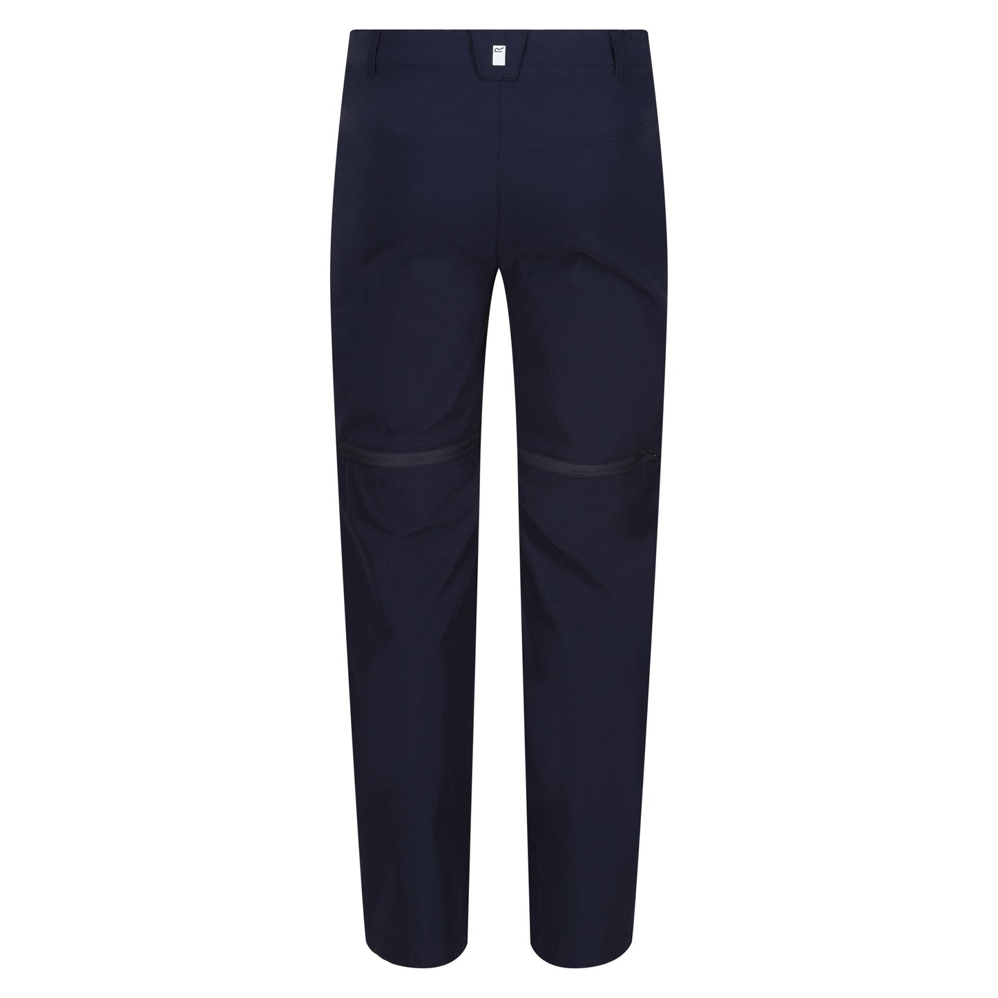Navy - Back - Regatta Childrens-Kids Highton Stretch Zip-Off Walking Trousers