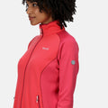 Rethink Pink - Close up - Regatta Womens-Ladies Highton II Two Tone Full Zip Fleece Jacket