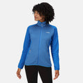 Lapis Blue - Side - Regatta Womens-Ladies Highton II Two Tone Full Zip Fleece Jacket