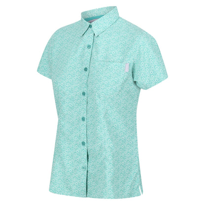 Ocean Wave - Close up - Regatta Womens-Ladies Mindano VI Daisy Short-Sleeved Shirt