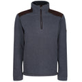 Navy - Front - Regatta Mens Holbeck Half Zip Fleece Top