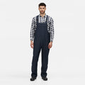 Navy - Back - Regatta Professional Mens Waterproof Bib And Brace Trouser