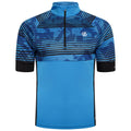 Teton Blue - Front - Dare 2B Mens Stay The Course II Printed Cycling Jersey