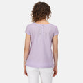 Pastel Lilac - Side - Regatta Womens-Ladies Jaelynn Dobby Cotton T-Shirt