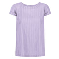 Pastel Lilac - Front - Regatta Womens-Ladies Jaelynn Dobby Cotton T-Shirt