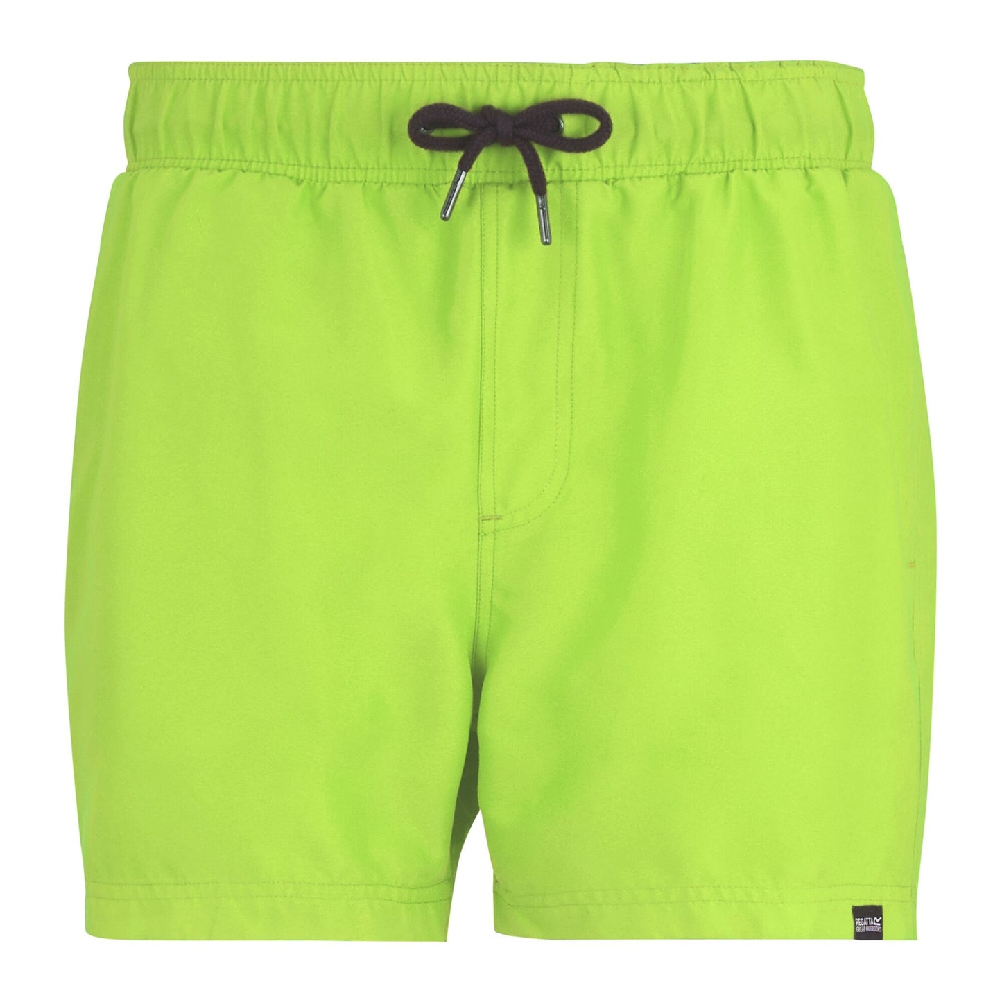 Navy-Sharp Green - Front - Regatta Mens Mawson II Swim Shorts