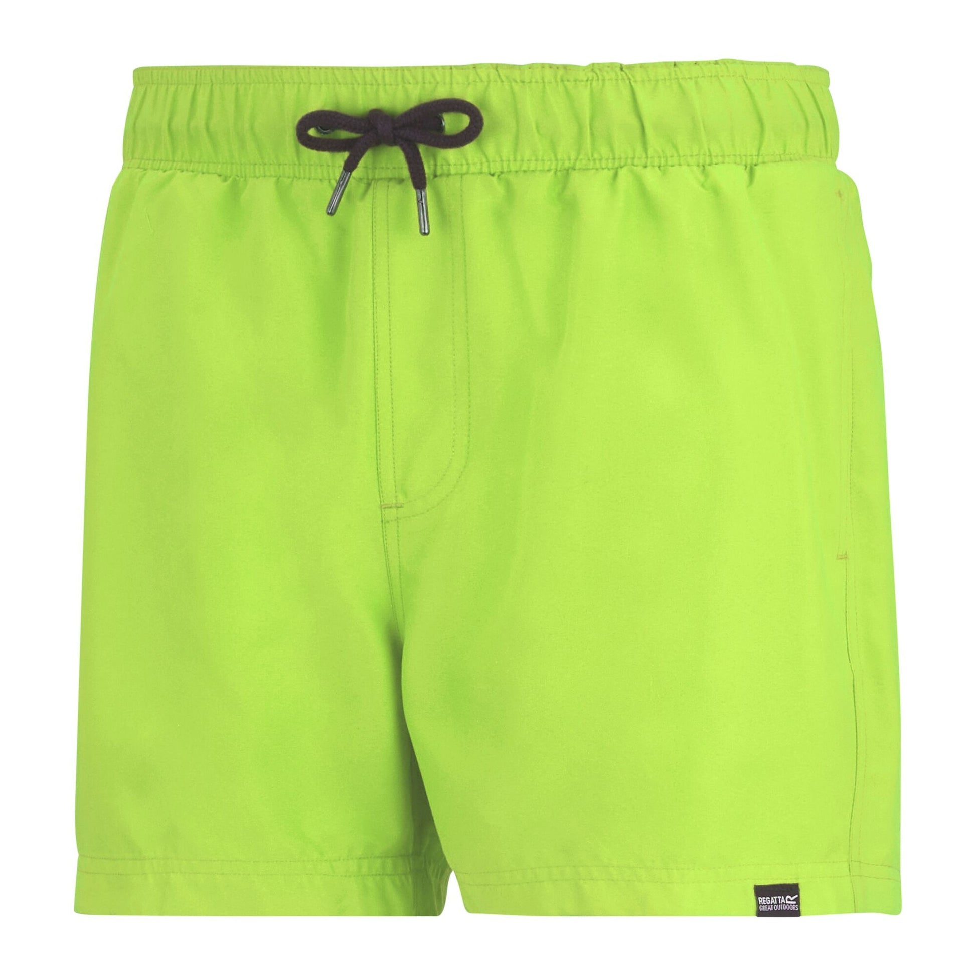 Navy-Sharp Green - Side - Regatta Mens Mawson II Swim Shorts