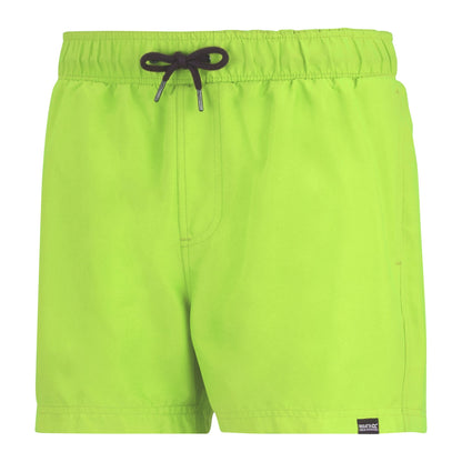 Navy-Sharp Green - Side - Regatta Mens Mawson II Swim Shorts