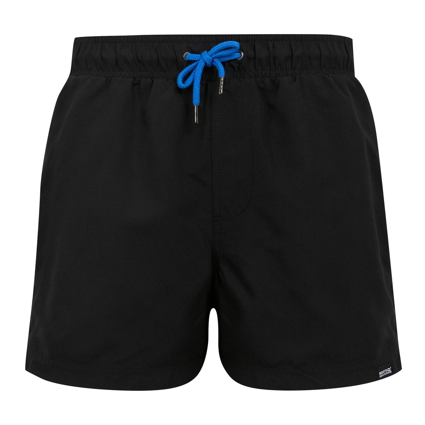 Black-Sonic Blue - Front - Regatta Mens Mawson II Swim Shorts