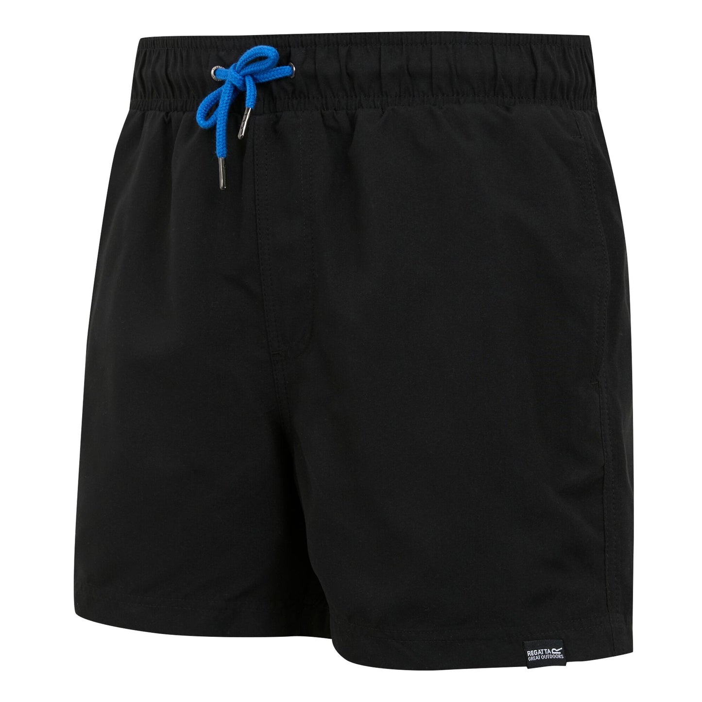 Black-Sonic Blue - Side - Regatta Mens Mawson II Swim Shorts