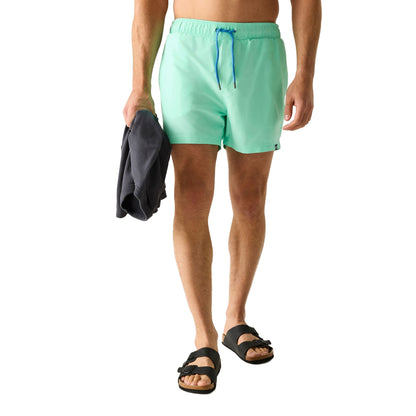 Ice Green-Sonic Blue - Lifestyle - Regatta Mens Mawson II Swim Shorts