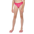 Pink Fushion - Front - Regatta Girls Hosanna Animal Print Bikini Bottoms